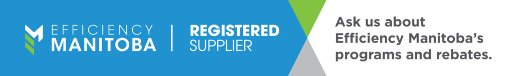 Efficiency Manitoba banner, registered supplier.